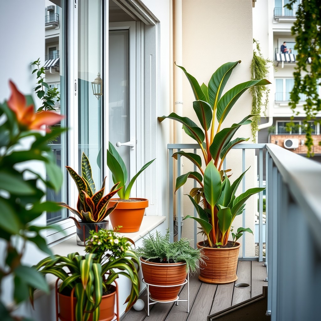 Kako urediti balkon s modernim biljkama